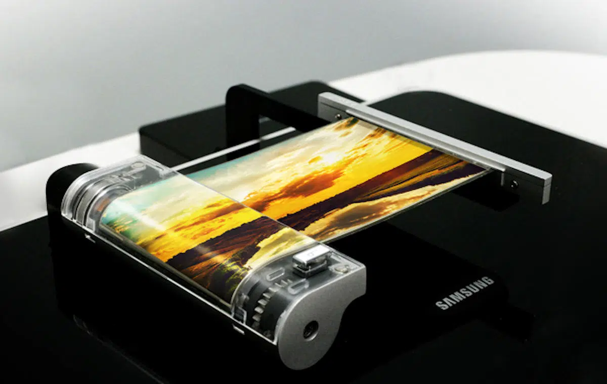 Conception d'un smartphone pliable Samsung