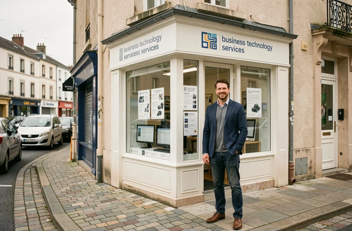Devanture du magasin My Business Life (MBL) spécialisé en solutions informatiques professionnelles pour entreprises en Seine-Saint-Denis